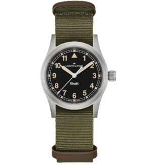 Hamilton Khaki Field Textile Strap Black Dial Quartz H69301930 Unisex Watch