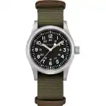 Hamilton Khaki Field Green Nylon Strap Black Dial Mechanical H69439931 Men's Watch