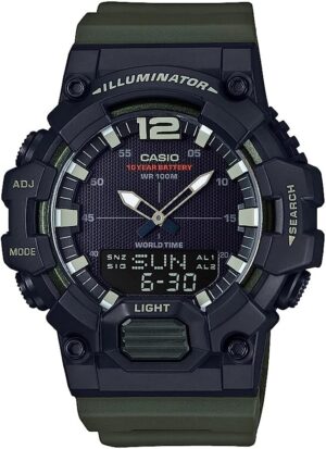 Casio Sport Illuminator - Black. Army Green (HDC-700-3AVCF) Men's Watch