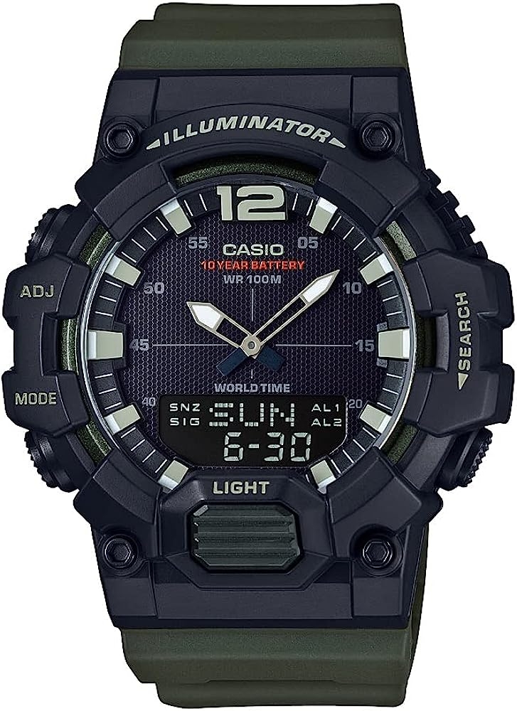 Casio Sport Illuminator - Black. Army Green (HDC-700-3AVCF) Men's Watch
