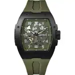 Ingersoll The Play Polyurethane Strap Green Skeleton Dial Automatic I15303 Men's Watch