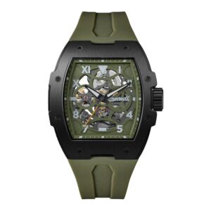 Ingersoll The Play Polyurethane Strap Green Skeleton Dial Automatic I15303 Men's Watch