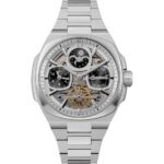 Ingersoll The Spirit Moon Phase Stainless Steel Silver Skeleton Dial Automatic I15802 Men's Watch