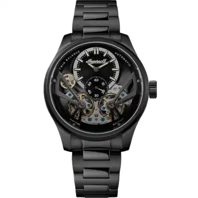 Ingersoll The Naismith Stainless Steel Black Skeleton Dial Automatic I16102 Men's Watch