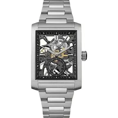 Ingersoll The Spur Stainless Steel Black Skeleton Dial Automatic I17001 Men's Watch