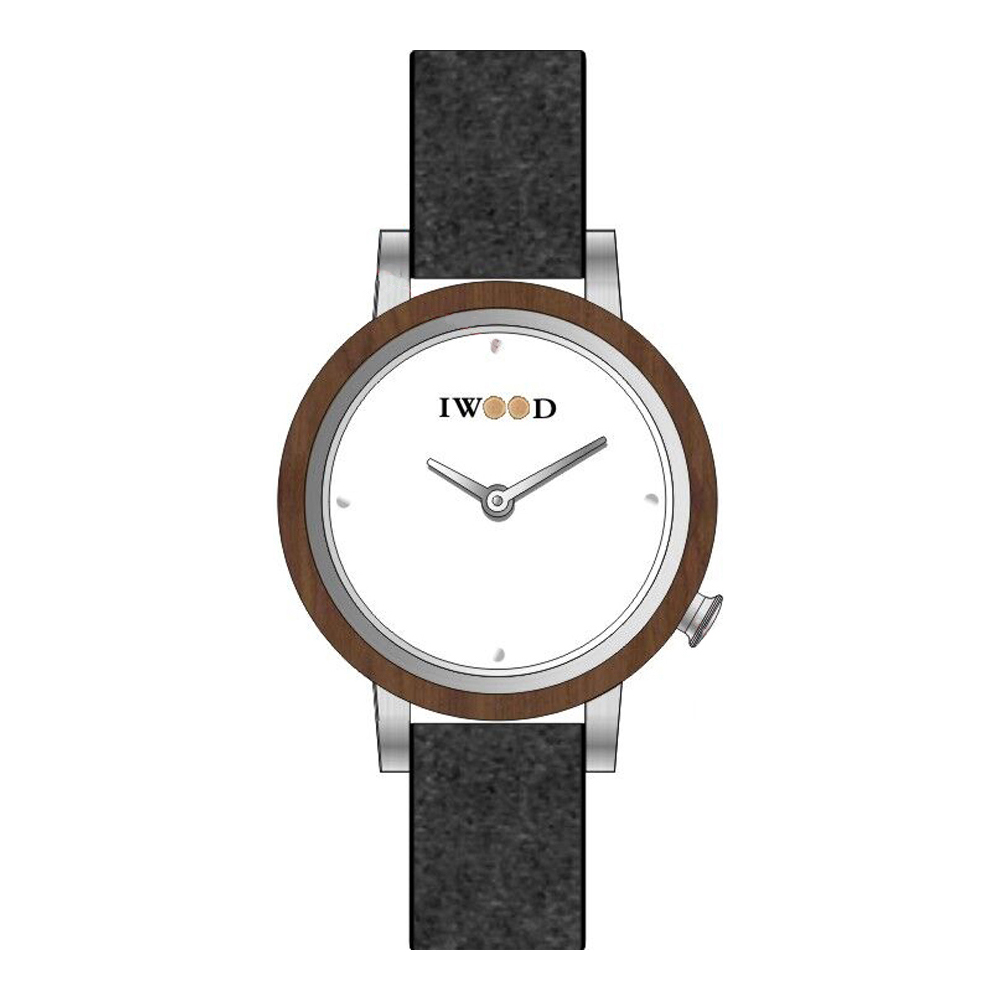 Iwood Real Wood Ladies Watch IW18443003