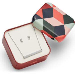 Fossil Jewels Women's Bracelet + Earrings Jewellery Set (jf02812040)