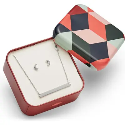 Fossil Jewels Women's Bracelet + Earrings Jewellery Set (jf02812040)