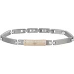 Maserati J Steel And White Leather JM218AMD03 Men's Bracelet
