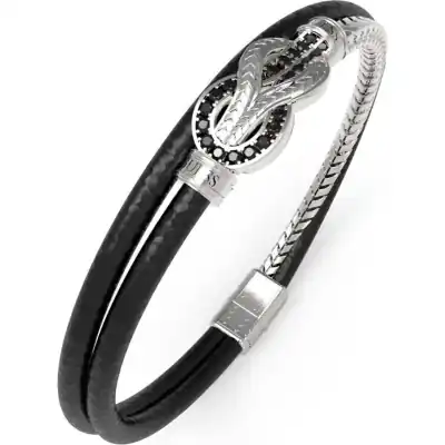 Guess Mens Bracelet JUMB05029JWSTBKL