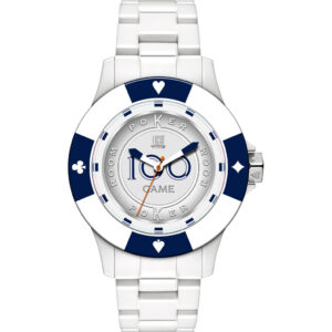 Light Time Poker - White / Blue (L147A) Men WATCHES