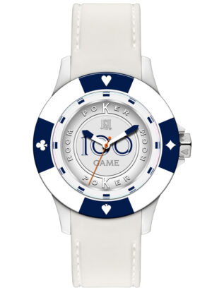 Light Time Poker - White / Blue (L147AS) Men's Watch