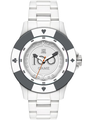 Light Time Poker - White / Grey (L147B) Men's Watch