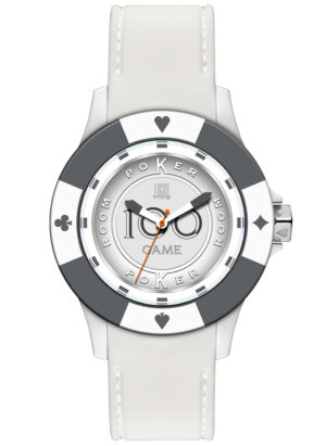 Light Time Poker - White / Grey (L147BS) Men's Watch