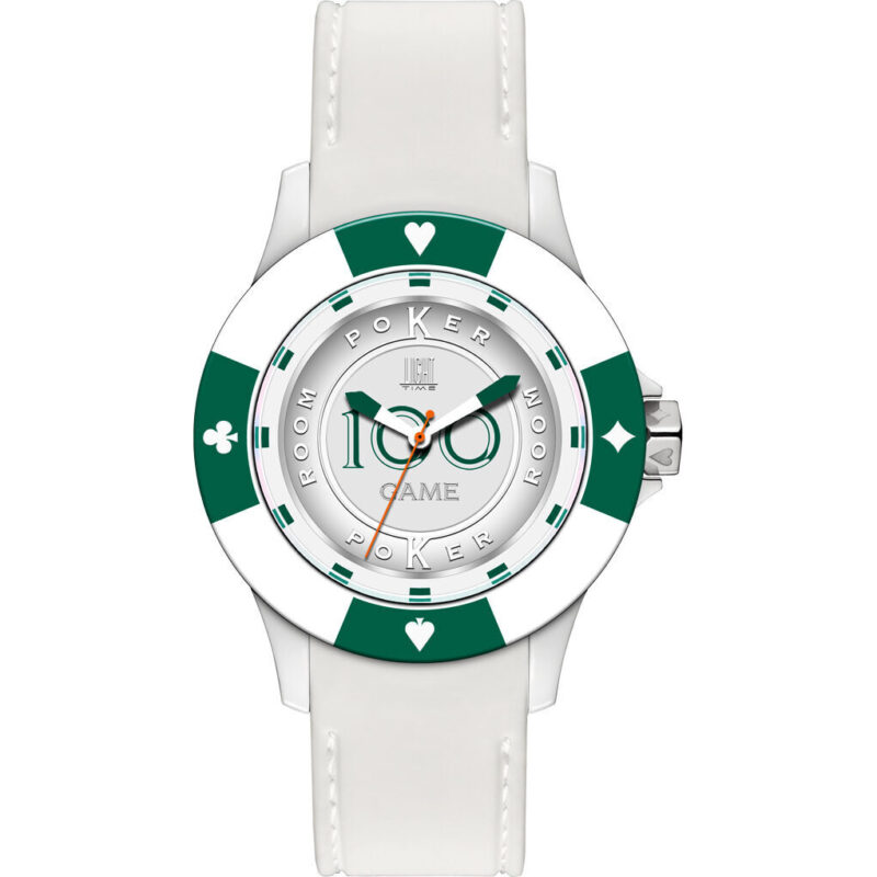 Light Time Poker - White / Green (L147DS) Men WATCHES