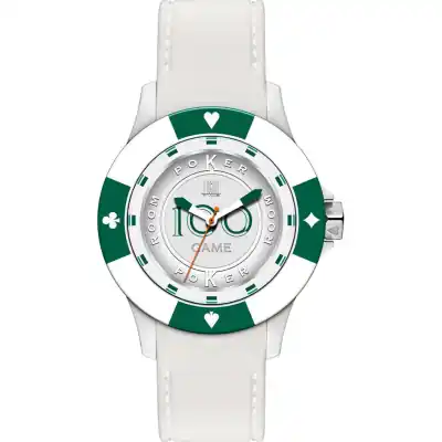 Light Time Poker - White / Green (L147DS) Men WATCHES