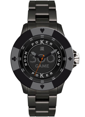 Light Time Poker - All Black (L147F) Men's Watch