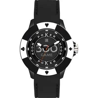 Light Time Poker - Black / White (L147FS) Men WATCHES