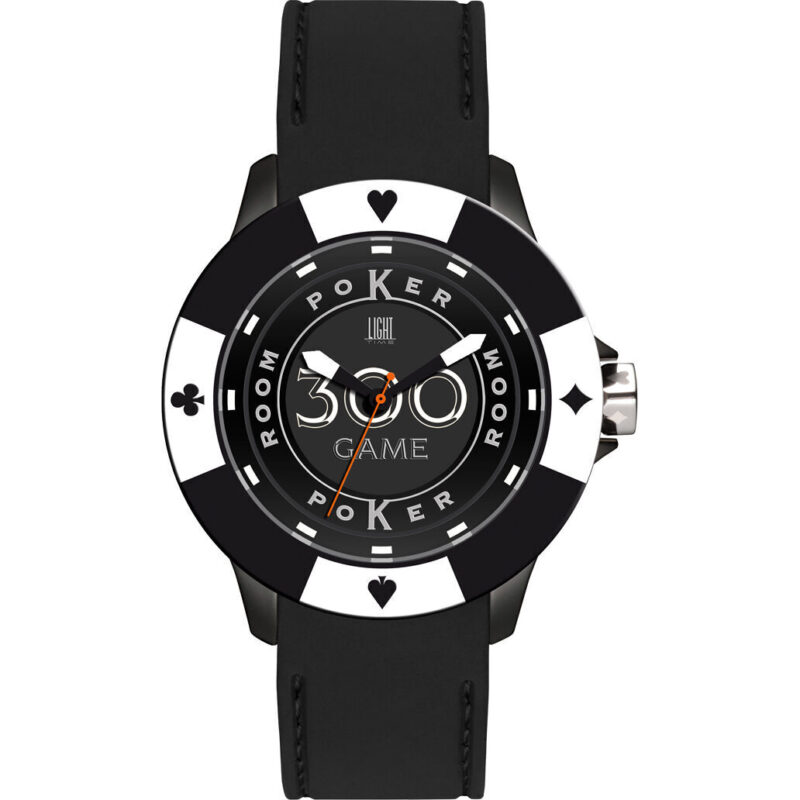 Light Time Poker - Black / White (L147FS) Men WATCHES