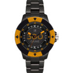 Light Time Poker - Black / Orange (L147G) Men WATCHES