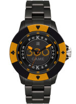 Light Time Poker - Black / Orange (L147G) Men's Watch
