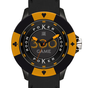Light Time Poker - Black / Orange (L147GS) Men WATCHES