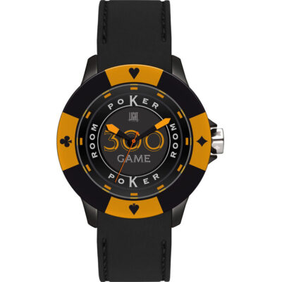 Light Time Poker - Black / Orange (L147GS) Men WATCHES