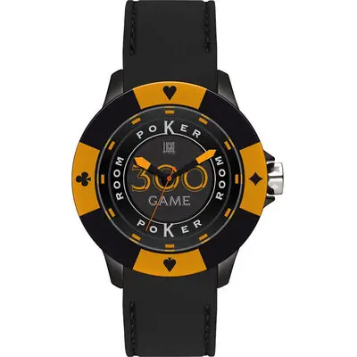 Light Time Poker - Black / Orange (L147GS) Men WATCHES