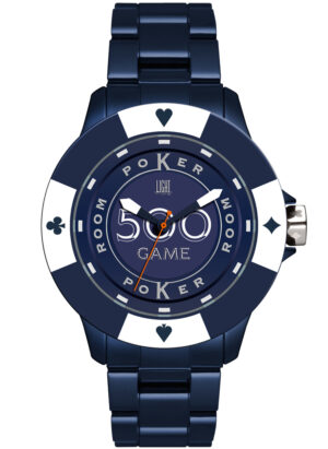 Light Time Poker - Blue / White (L147H) Men's Watch