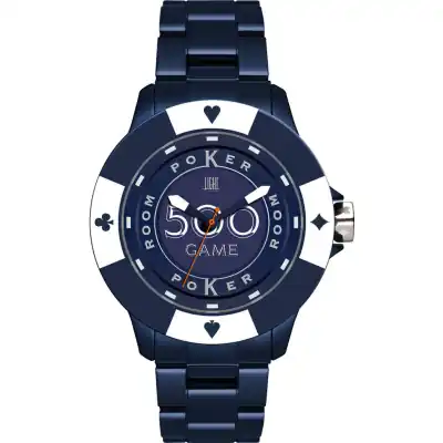Light Time Poker - Blue / White (L147H) Men WATCHES