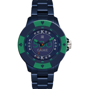 Light Time Poker - Blue / Green (L147L) Men WATCHES