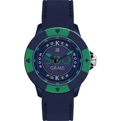 Light Time Poker - Blue / Green (L147LS) Men WATCHES