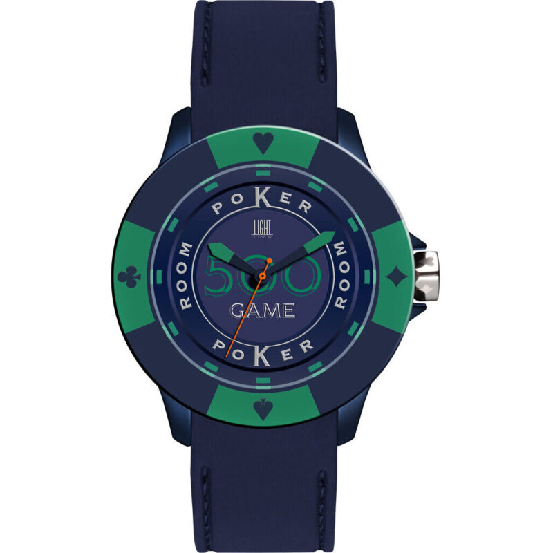 Light Time Poker - Blue / Green (L147LS) Men WATCHES