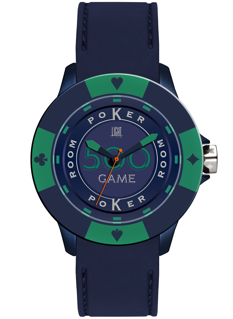 Light Time Poker - Blue / Green (L147LS) Men's Watch