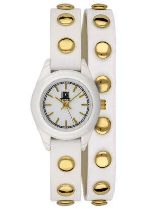 Light Time Punk - White / Gold (L169BG) Women's Watch