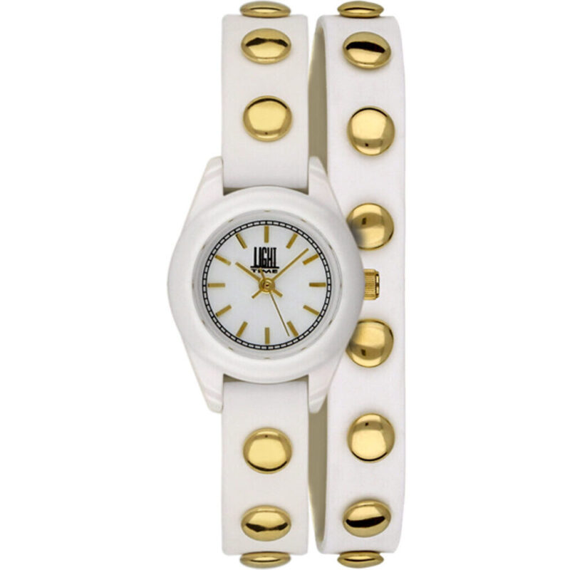 Light Time Punk - White / Gold (L169BG) Women WATCHES Light Time Punk - White / Gold (L169BG) Women WATCHES