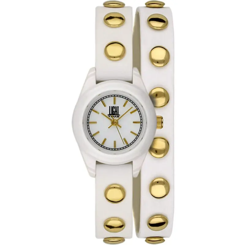 Light Time Punk - White / Gold (L169BG) Women WATCHES