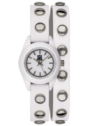 Light Time Punk - White - Silver (L169BI) Women's Watch