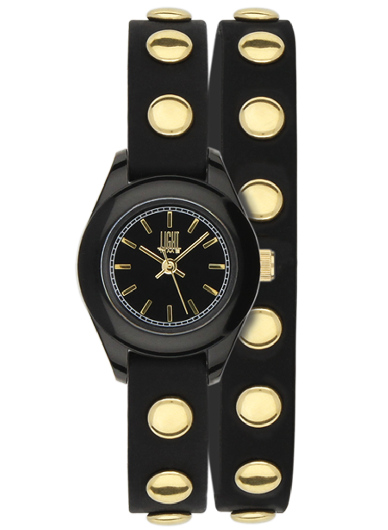 Light Time Punk - Black / Gold (L169NG) Women's Watch