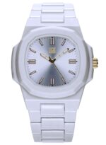 Light Time Velvet Nautilus - White (L511-BI) Men's Watch