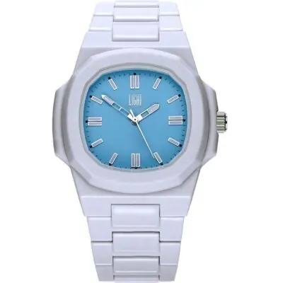 Light Time Velvet Nautilus - Light Blue (L511-SIL-AZ) Men WATCHES