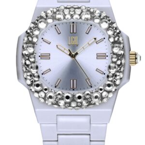 Light Time Velvet Nautilus - White Clear Strass (L512-BI-1) Women WATCHES