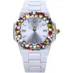 Light Time Velvet Nautilus - White Rainbow Strass (L512-BI-2) Women WATCHES