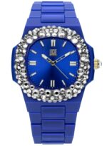 Light Time Velvet Nautilus - Blue Clear Strass (L512-BL-1) Women's Watch