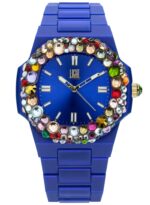 Light Time Velvet Nautilus - Blue Rainbow Strass (L512-BL-2) Women's Watch