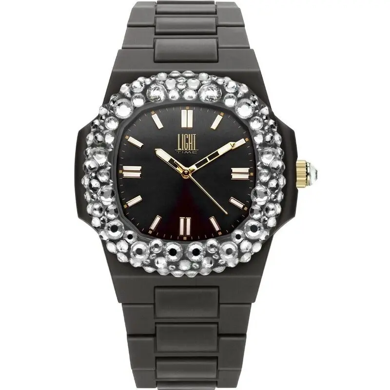 Light Time Velvet Nautilus - Black Clear Strass (L512-NE-1) Women WATCHES