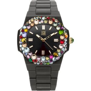 Light Time Velvet Nautilus - Black Rainbow Strass (L512-NE-2) Women WATCHES