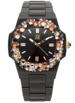 Light Time Velvet Nautilus - Black Rainbow Strass (L512-NE-3) Women's Watch