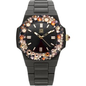 Light Time Velvet Nautilus - Black Rainbow Strass (L512-NE-3) Women WATCHES