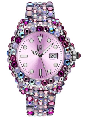 Light Time Mediterraneo - Full Strass / Pink (L602F) Women's Watch